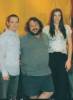 with Bernard Hill, John Rhys-Davies, Elijah Wood and Peter Jackson, at The Two Towers press conference, Paris, December 10th 2002