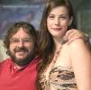 with Peter Jackson - at The Return Of The King Press Conference, Wellington, December 1st 2003Photo by Ian Smith