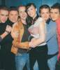 with Dominic Monaghan, Sean Astin, Billy Boyd, Elijah Wood and Orlando Bloom - at MTV TRL