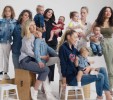 with Leo, Cass, Ali and Mae Bird, Candice Swanepoel, Anacã Nicoli, Ioni Conran, Coco Rocha, Hunter Bell and Jurnee Smollett-Bell and Sailor and Lula