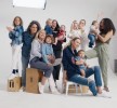 with Leo, Cass, Ali and Mae Bird, Candice Swanepoel, Anacã Nicoli, Ioni Conran, Coco Rocha, Hunter Bell and Jurnee Smollett-Bell and Sailor and Lula