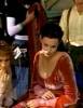 On the set - with Dominic Monaghan, Billy Boyd and Elijah Wood