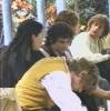 On the set - with Elijah Wood, Dominic Monaghan, Sean Astin and Billy Boyd