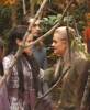 with Orlando Bloom and Hugo Weaving