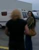 On the set - with Bernard Hill