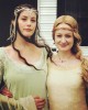 On the set with Miranda Otto, from Miranda Otto's Instagram