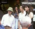 with Woody Allen and Lukas Haas