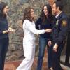 On the set - with Margaret Qualley, Amy Brenneman and Justin Theroux, from Amy Brenneman twitter